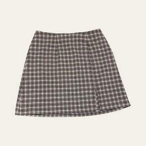 Y2K Black and Gray Plaid Mini My Michelle Pencil Skirt